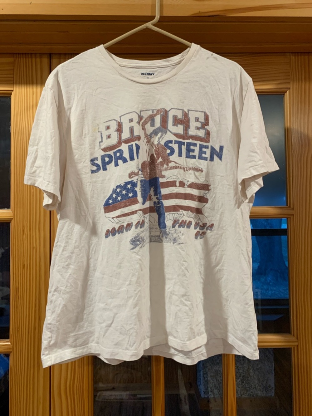 Unisex Old Navy Bruce Springsteen Graphic Print Band Tee Short Sleeve T-shirt